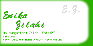 eniko zilahi business card